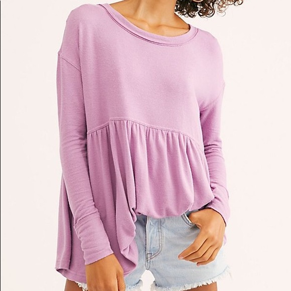 Free People Forever Your Girl Babydoll Tee - Picture 2 of 3